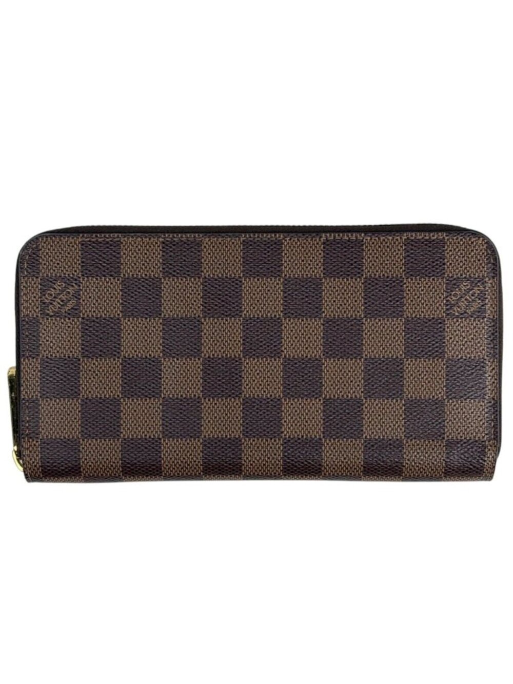 Louis Vuitton Zippy Wallet Zip Around Damier Brown Rose Ballerine